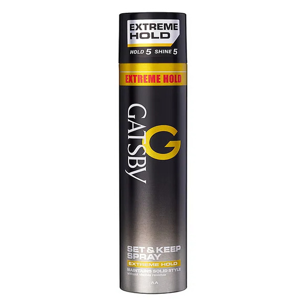 Gatsby set and keep hair spray for strong hold
