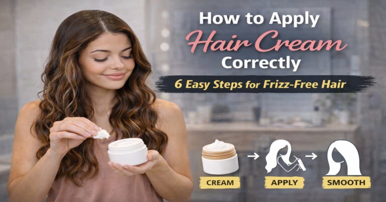 how to apply hair cream correctly