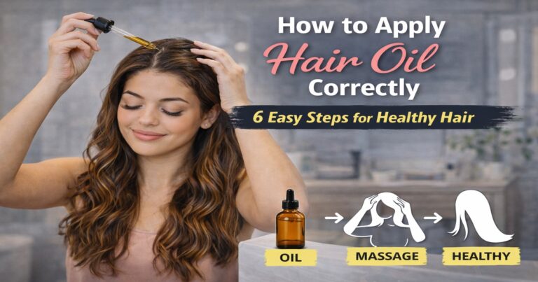 how to apply hair oil correctly