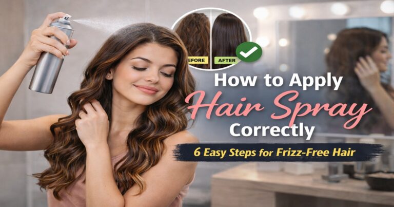how to apply hair spray correctly