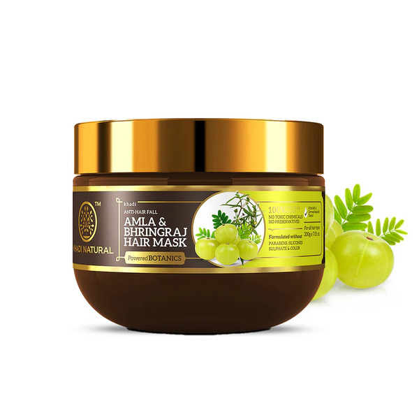 Khadi amla bhringraj herbal hair mask for hair nourishment