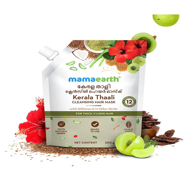 Mamaearth argan hair mask for deep nourishment and dry hair repair