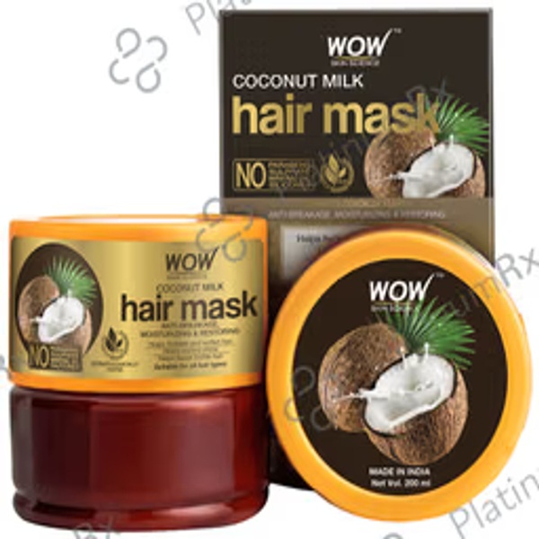 WOW coconut milk hair mask for moisture repair and dry hair
